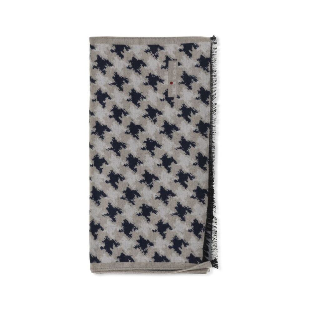 Kiton Men Silk Scarf With Fringes